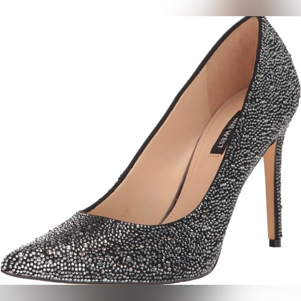 New In Box Nine West Black Rhinestone Pumps New In Box 6.5